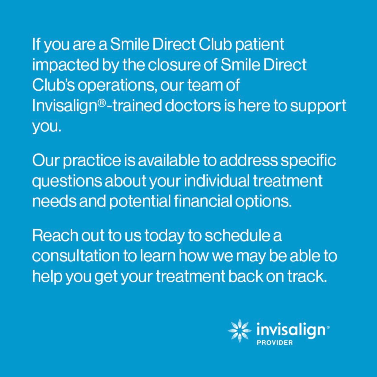 Former Smile Direct customer are welcome!  